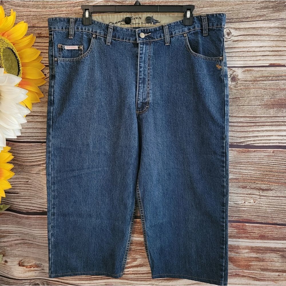 Grand River Mens suspender jeans NWOT